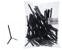 MIKADO Systém proti zamotaniu s obratlíkom a karabínou 10cm, 3ks