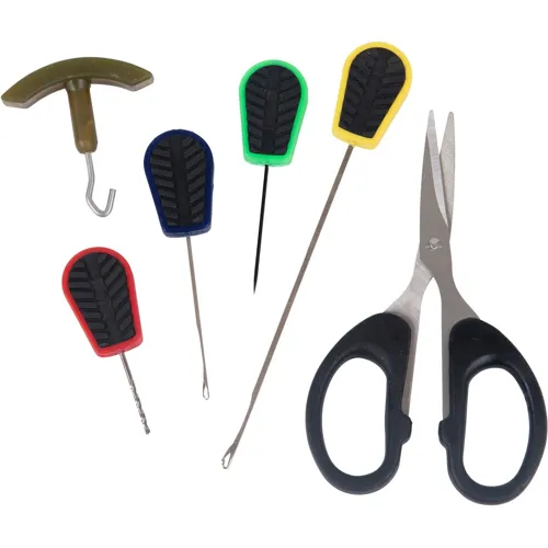 Leeda Sada jehel a nůžkami a utahovačem uzlů Rogue Nedle Set - R1506