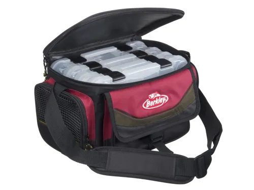 BERKLEY Prívlačová taška System Bag Red-Black M (4x box)