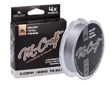 MIKADO Spletaná šnúra M-Craft Braid Steel Grey 150m