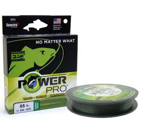 POWER PRO Pletená Šnúra Braided Line Green Moss 135m