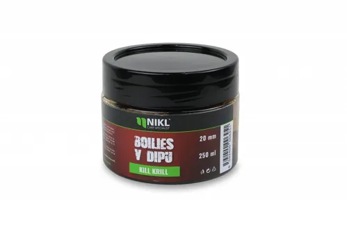NIKL Boilies v dipe Kill Krill 250ml