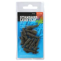 GIANTS FISHING Klip na olovo Standard Lead Clip Zelený 10ks