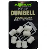 KORDA Pop-up Dumbells 12mm Banofee (biela) 8ks