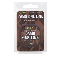 ESP Nadväzcová šnúra Camo Sink Link Brown-10m|20lb