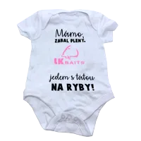 LK BAITS Body krátky rukáv Mama zabal plienky 3-6 mesiacov