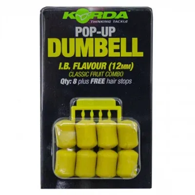 KORDA Pop-up  Dumbells 12mm I.B.Flavour (žltá) 8ks