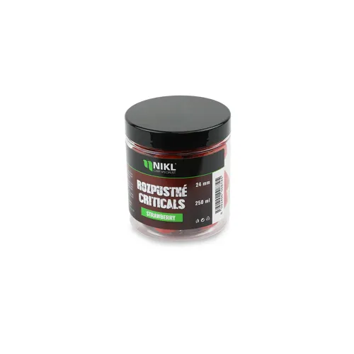 NIKL Rozpustné Criticals boilie Strawberry 250ml