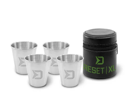 DELPHIN Set nerezových pohárikov RESET XL 4v1