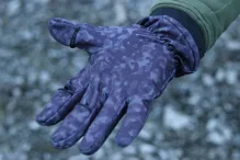 MIKADO Rukavice Softshell čierné Camo (7)