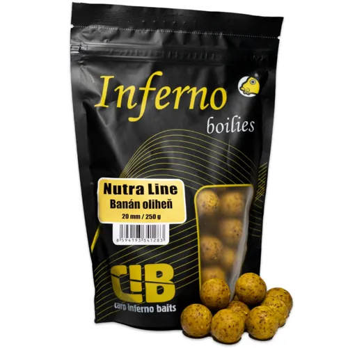 CARP INFERNO Boilies Nutra Line Banán & Oliheň