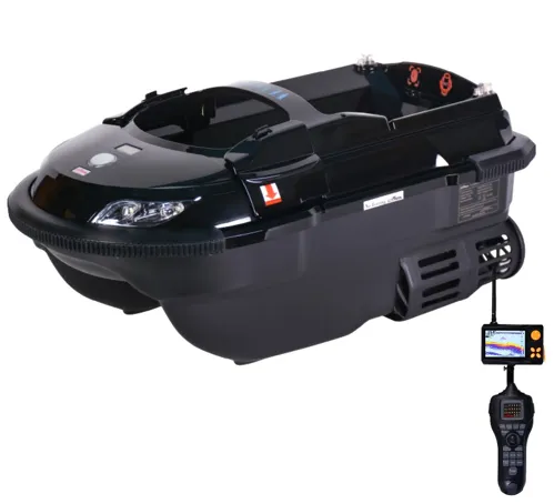 BOATMAN Zavážacia lodička Vulcan so Sonarom Čierna