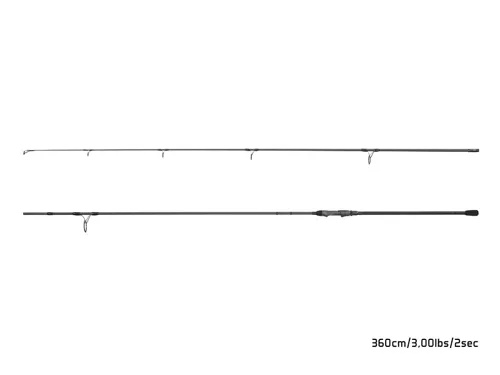 DELPHIN Kaprový prút Opium BlacxCARP 3G TechnoCORK 3.60m, 3.00lb (2diel)