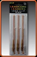 ESP Návazec Leadcore Lead Clip 1,5m Sandy Gravel - ETLLLC015SG