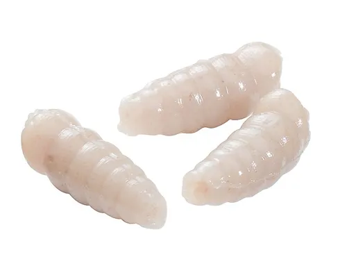 BERKLEY Červy Powerbait Biele 1cm (110ks)