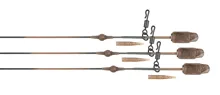 FOX Montáž Edges Leadcore Heli-Clip Rigs Camo75cm, 50lb, 3ks