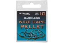 DRENNAN Háčiky s lopatkou bez protihrotu - Barbless Wide Gape Pellet