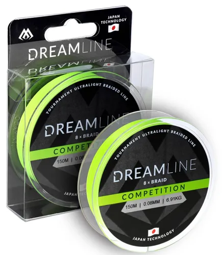 MIKADO Pletená šnúra DREAMLINE COMPETITION fluo zelená (150m)